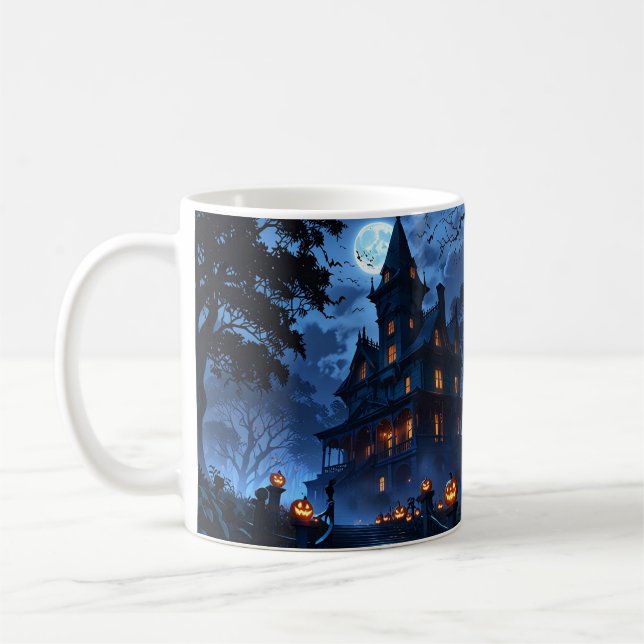Haunted Mansion Anime Mug – Spooky Halloween (Left)