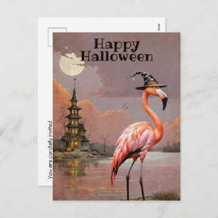 Haunted Mansion Halloween Costume Party Holiday Postcard