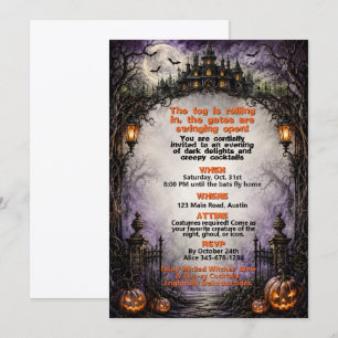 Haunted Mansion Halloween Costume Party Invitation