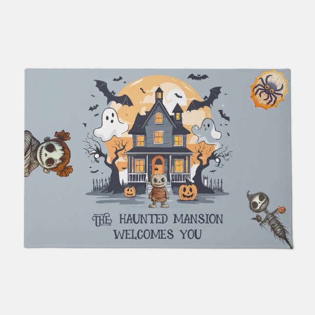 Haunted Mansion of the Spooky Creatures Doormat (Front)