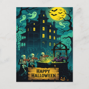 Haunted Mansion's Zombie Wishing Well: Postcard