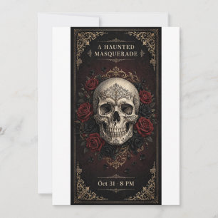 Haunted Masquerade — Gothic Halloween Invitation