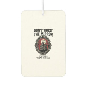 Haunted Mirror Shirt Vintage Engraving Gothic Hous Car Air Freshener