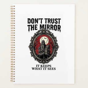 Haunted Mirror Shirt Vintage Engraving Gothic Hous Planner