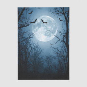 Haunted Moonlight Halloween Decoupage Tissue Paper