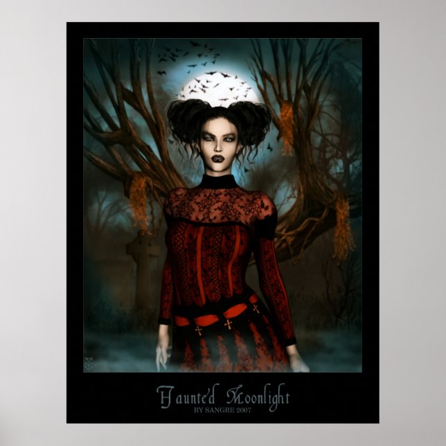 Haunted Moonlight Poster (Front)