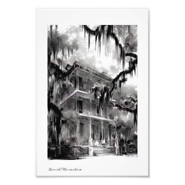 Haunted New Orleans Home 4 Photo Print (Front)