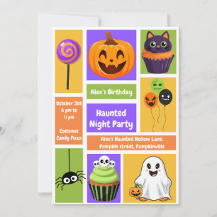 Haunted Night Party Birthday – Halloween night Invitation