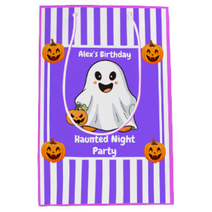 Haunted Night Party Birthday – Halloween night Medium Gift Bag