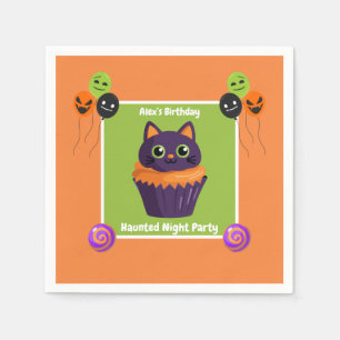 Haunted Night Party Birthday – Halloween night Napkin