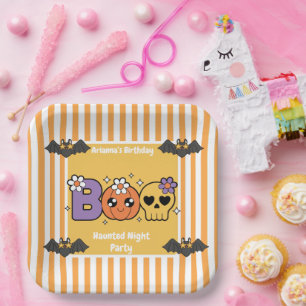Haunted Night Party Birthday – Halloween night Paper Plate
