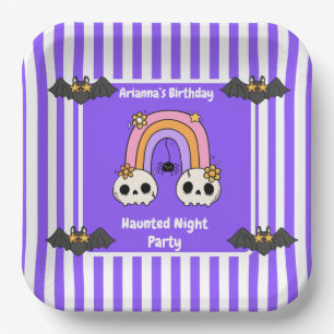 Haunted Night Party Birthday – Halloween night Paper Plate