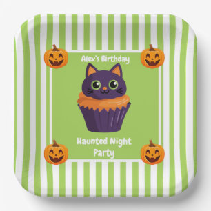 Haunted Night Party Birthday – Halloween night Paper Plate