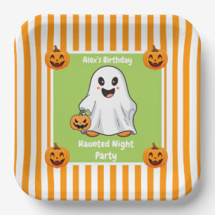 Haunted Night Party Birthday – Halloween night Paper Plate