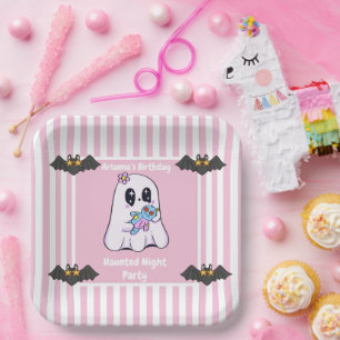 Haunted Night Party Birthday  – Halloween night Paper Plate