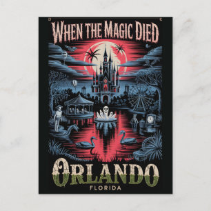 Haunted Orlando Vintage Horror Travel Postcard