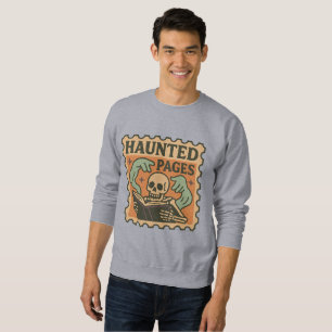 Haunted Pages Shirt – Gothic Academia Skeleton
