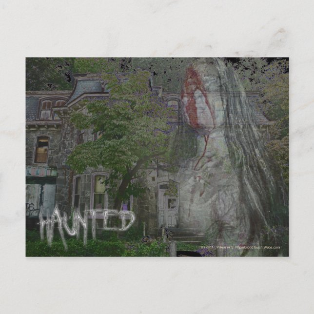 Haunted postcard (Front)