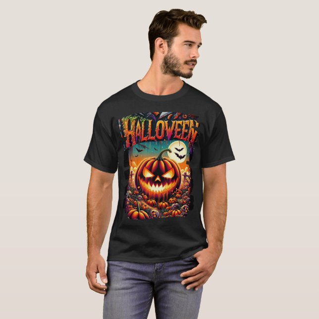 Haunted Pumpkin T-Shirt (Front Full)