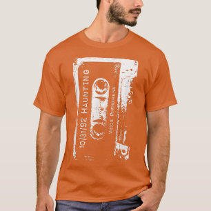 Haunted Recording Retro 90s Cassette Halloween T-Shirt