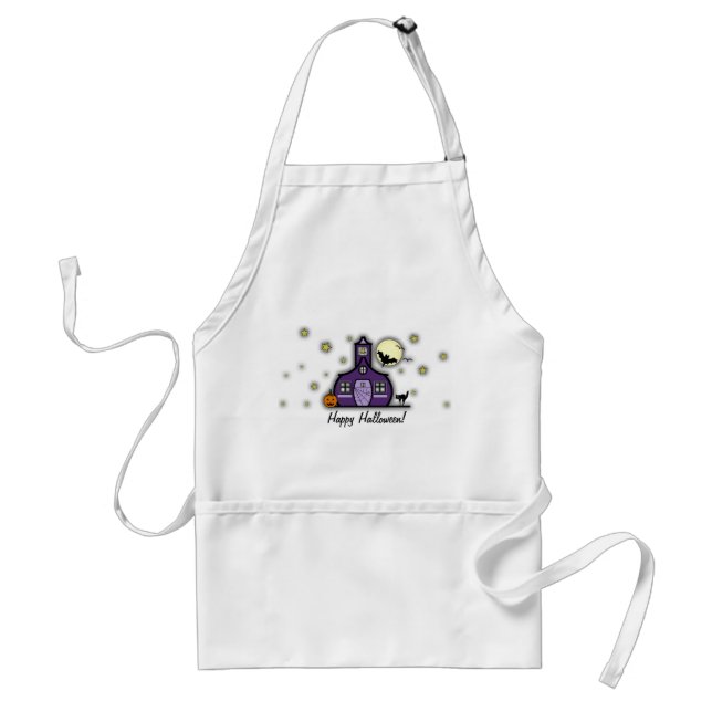 Haunted Schoolhouse Halloween Teacher Apron (Front)