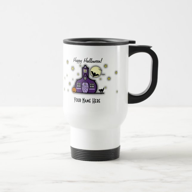 Haunted Schoolhouse Halloween Teacher Mug (Right)