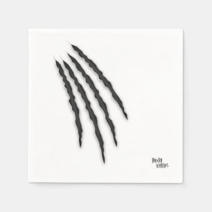 Haunted Scrachtes Halloween  Napkin