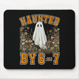 Haunted Six Seven 6 7 Meme 67 Skeleton Hand Hallow Mouse Pad