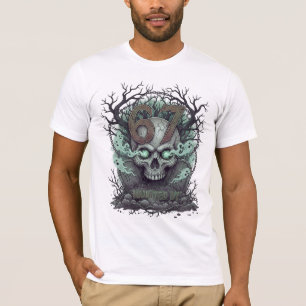 Haunted Skull 67 in Twilight Graveyard T-Shirt