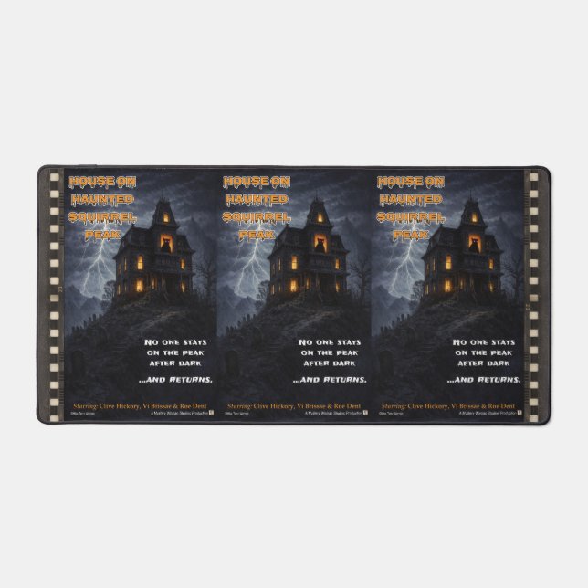 Haunted Squirrel Peak Parody Desk Mat (Front)