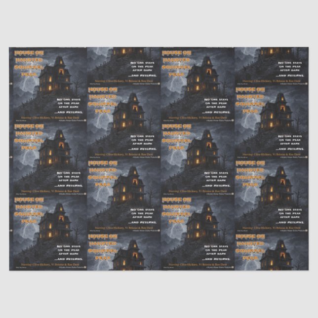 Haunted Squirrel Peak Parody Tissue Paper (Front)