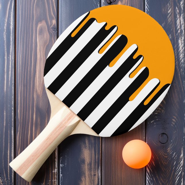 Haunted Striping Orange Drip Ping Pong Paddle (Creator Uploaded)
