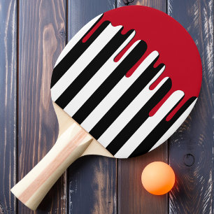 Haunted Striping Red Drip Ping Pong Paddle