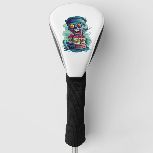 Haunted Sushi Chef Golf Head Cover (Front)