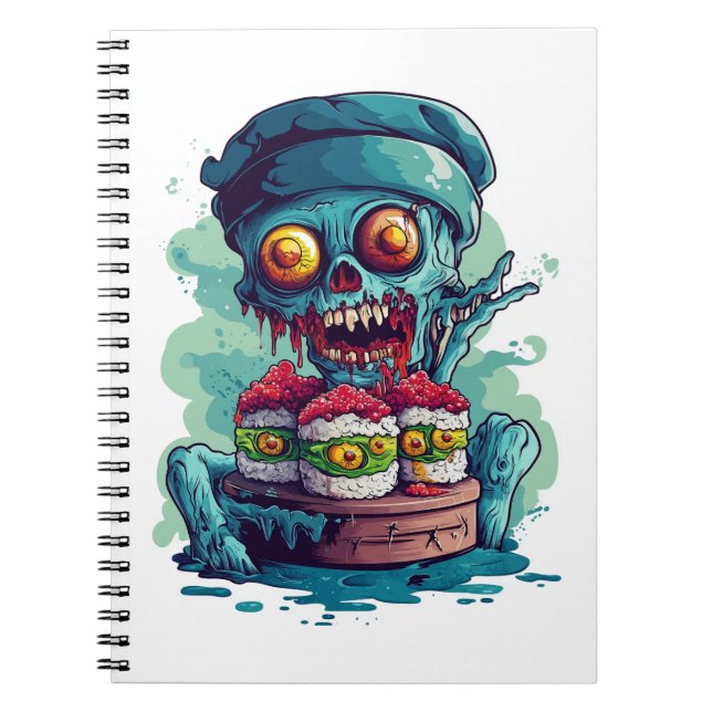 Haunted Sushi Chef Notebook (Front)