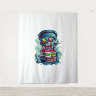 Haunted Sushi Chef Tapestry