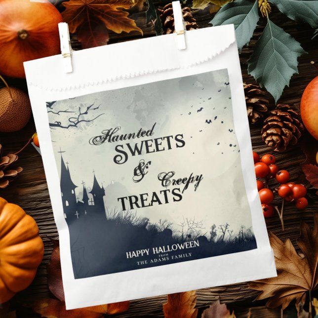 Haunted Sweets & Creepy Treats Happy Halloween  Favour Bags (Creator Uploaded)