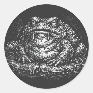 Haunted Toad Sigil by BurnsInHell Classic Round Sticker