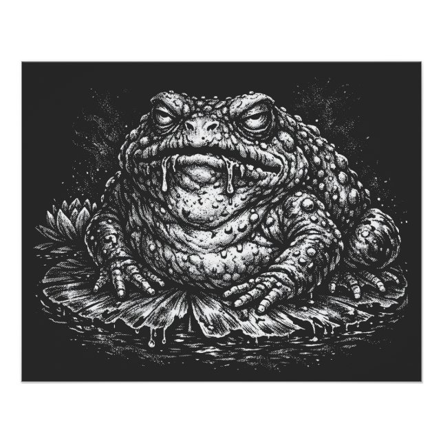 Haunted Toad Sigil by BurnsInHell Poster (Front)
