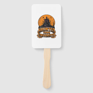 Haunted Town University Vintage Halloween Shirt Hand Fan