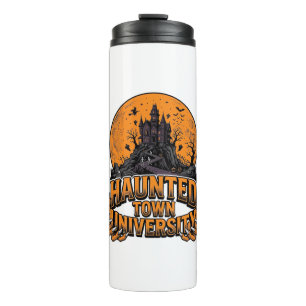 Haunted Town University Vintage Halloween Shirt Thermal Tumbler