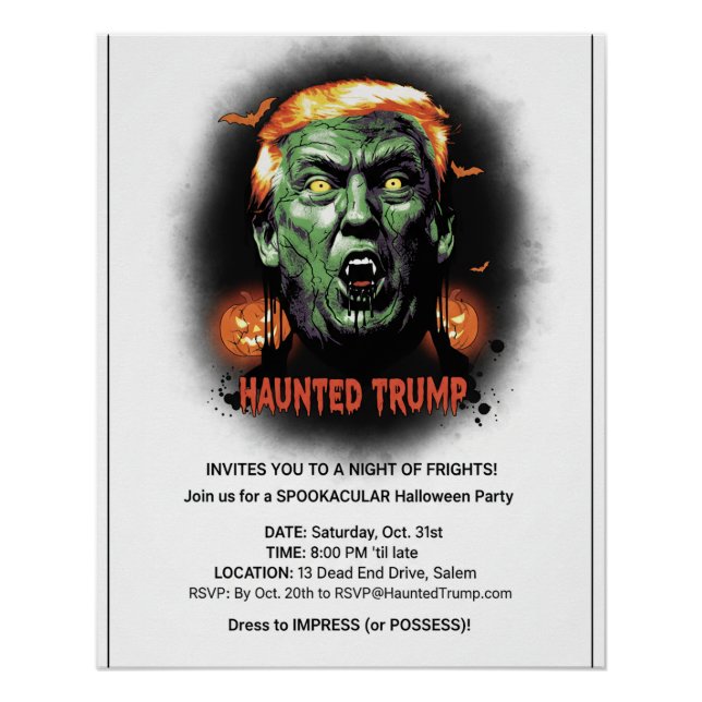 Haunted Trump Poster (Front)
