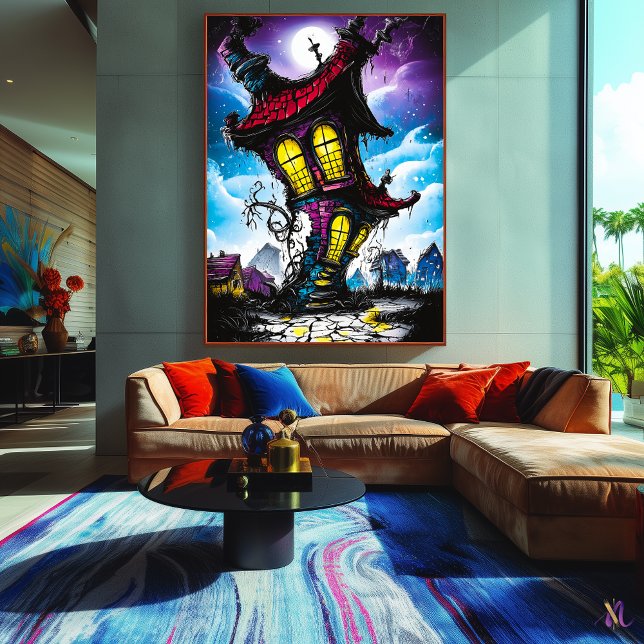 Haunted Twisted House – Gothic Fantasy Art Poster (Creator Uploaded)