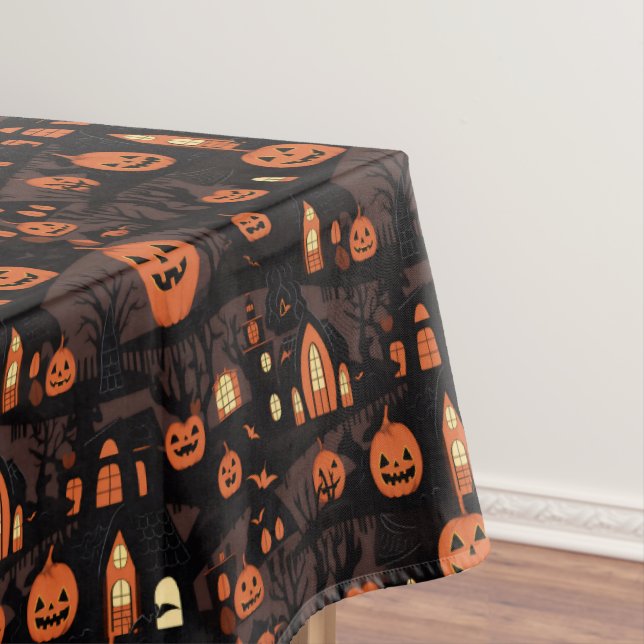Haunted Village  Tablecloth (In Situ)