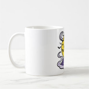 Haunted Windmill Bats Gothic Halloween Art Coffee Mug