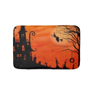 Haunted Witch House Bath Mat