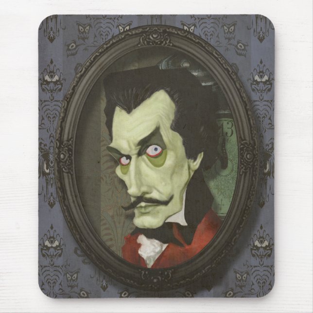 Haunted Zombie Vincent Price Satirical Mousepad (Front)