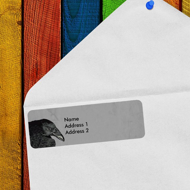 Haunting Black Crow Face Grey (Creator Uploaded)