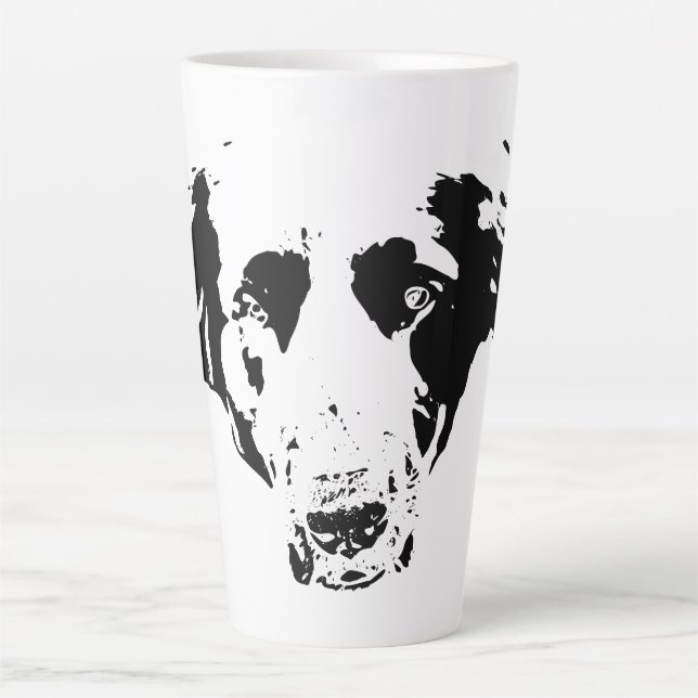Haunting Gaze, Quiet Night Latte Mug (Front)