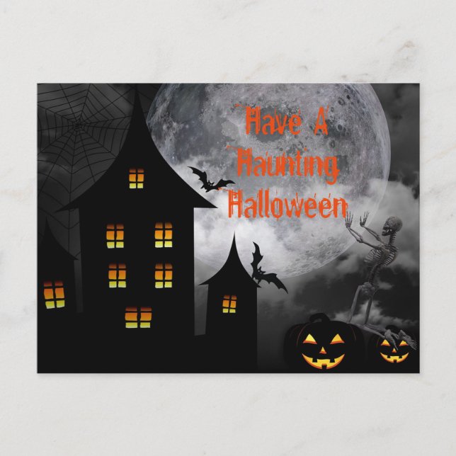 Haunting Halloween Postcard (Front)